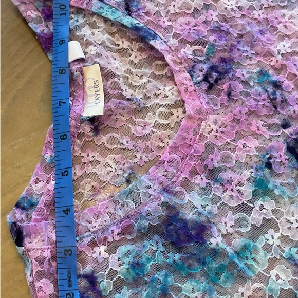 Blouse, LOGO pink/purple lace XL - Picture 7 of 13